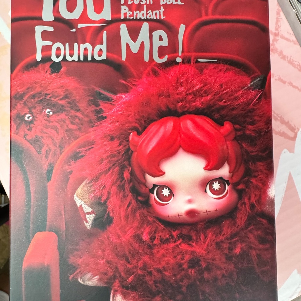 Red Plush Doll Pendant